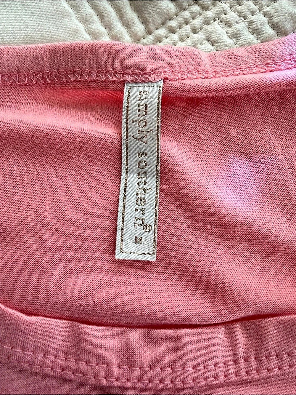 Simply Southern Life Is Better Under The Palms Pajama Set Pink Loungewear Set - Picture 5 of 8